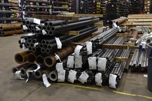 Small, medium, and large steel tubing ready to ship from Sullivan Steel